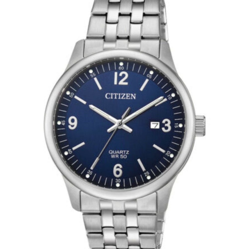 SALE! Citizen Quartz Blue Dial 40mm Watch
